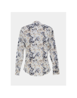 Chemise à motif floral lockness blanc homme - Benson & Cherry