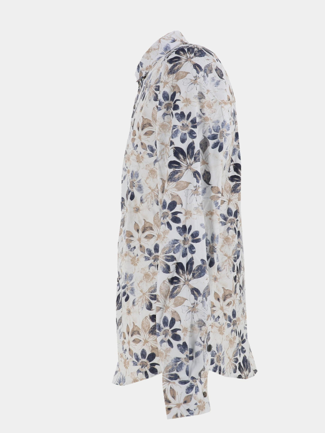 Chemise à motif floral lockness blanc homme - Benson & Cherry
