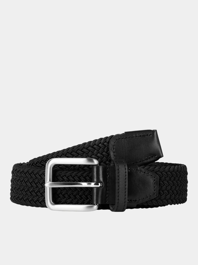 Ceinture tressée stretch spring noir homme - Jack & Jones