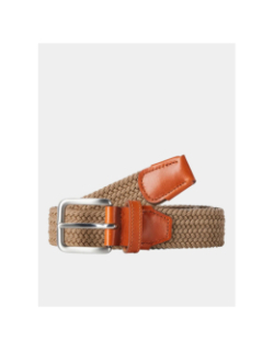 Ceinture tressée stretch spring marron homme - Jack & Jones