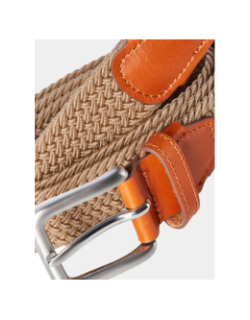 Ceinture tressée stretch spring marron homme - Jack & Jones