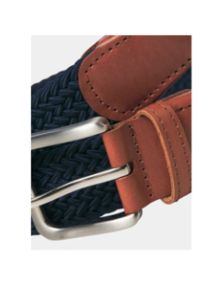 Ceinture tressée stretch spring bleu marine homme - Jack & Jones