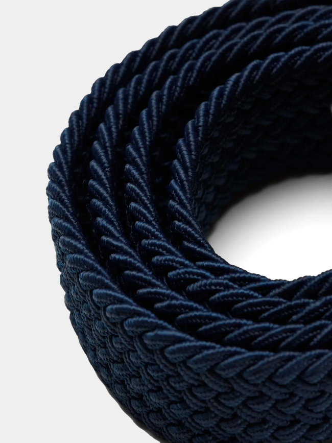 Ceinture tressée stretch spring bleu marine homme - Jack & Jones