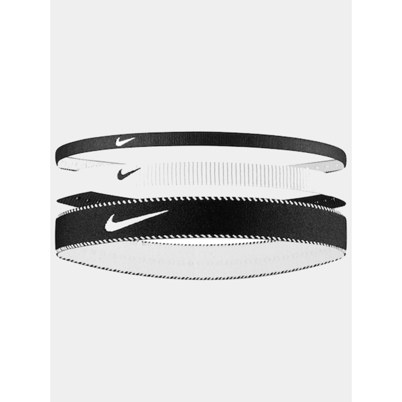 Pack de 3 bandeaux flex classic blanc noir - Nike