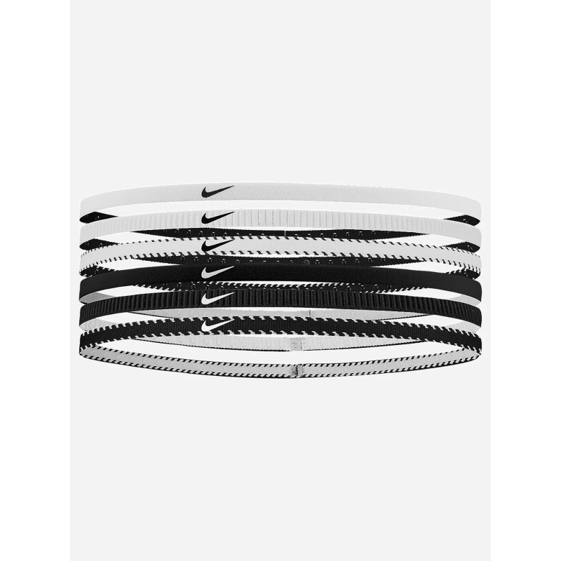 Pack de 6 bandeaux fins flex classic noir et blanc - Nike