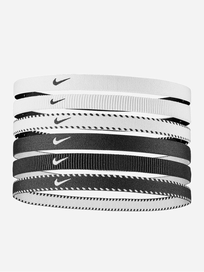 Pack de 6 bandeaux flex classic noir et blanc - Nike