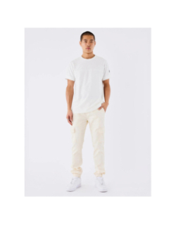 Pantalon cargo à taille élastique écru homme - Project X Paris