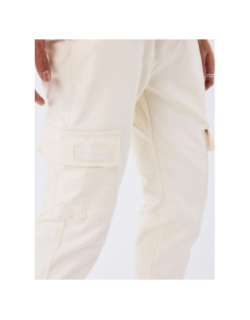 Pantalon cargo à taille élastique écru homme - Project X Paris