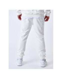 Pantalon jogging à élastique logoté blanc homme - Project X Paris