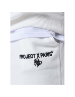 Pantalon jogging à élastique logoté blanc homme - Project X Paris