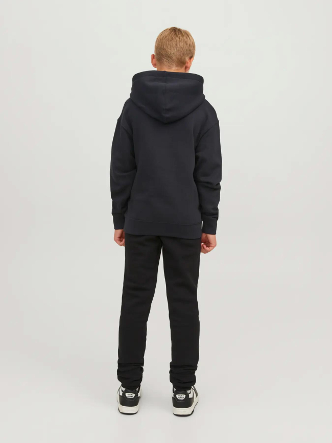Sweat à capuche jjestar noir garçon - Jack & Jones