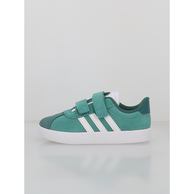 Baskets à scratch vl court 3.0 cf vert enfant - Adidas