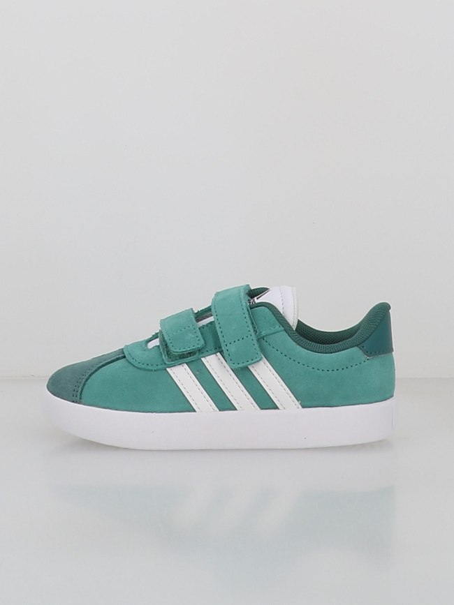 Baskets à scratch vl court 3.0 cf vert enfant - Adidas