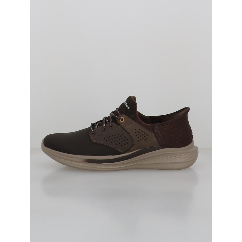 Baskets slip-in slade-macklin marron homme - Skechers