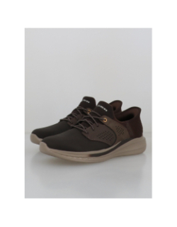 Baskets slip-in slade-macklin marron homme - Skechers