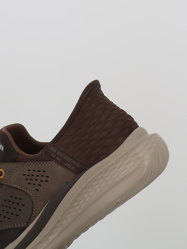 Baskets slip-in slade-macklin marron homme - Skechers