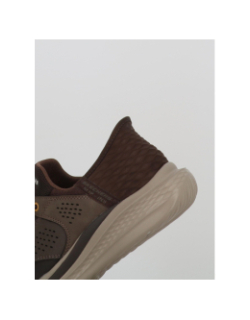 Baskets slip-in slade-macklin marron homme - Skechers