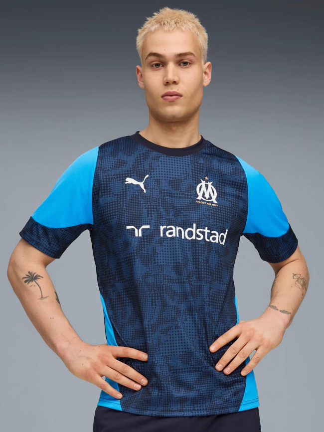 Maillot d'entrainement de football om 25/26 bleu marine homme - Puma