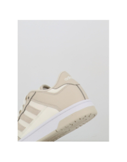 Baskets rapid court low blanc et beige femme - Adidas