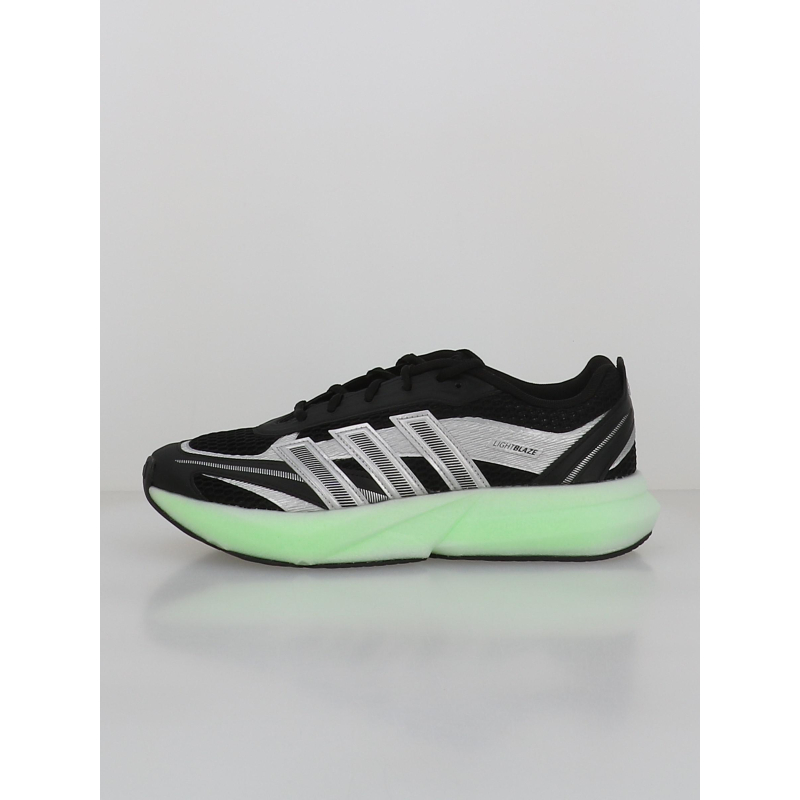 Baskets lightblaze glow noir gris et vert homme - Adidas