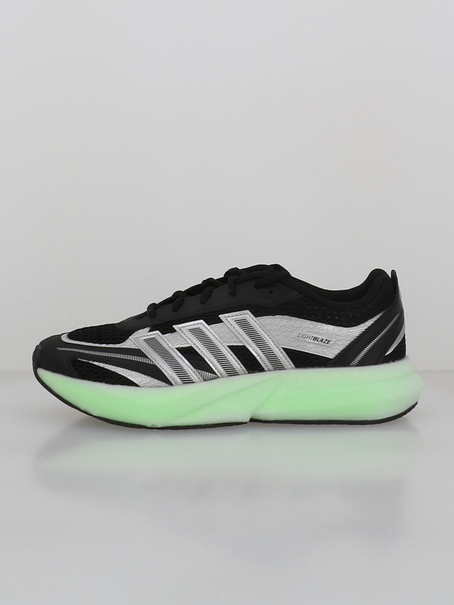 Baskets lightblaze glow noir gris et vert homme - Adidas