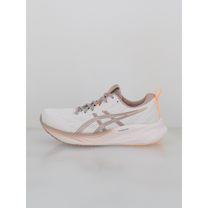 Chaussures de running gel-pulse 16 blanc et rose femme - Asics