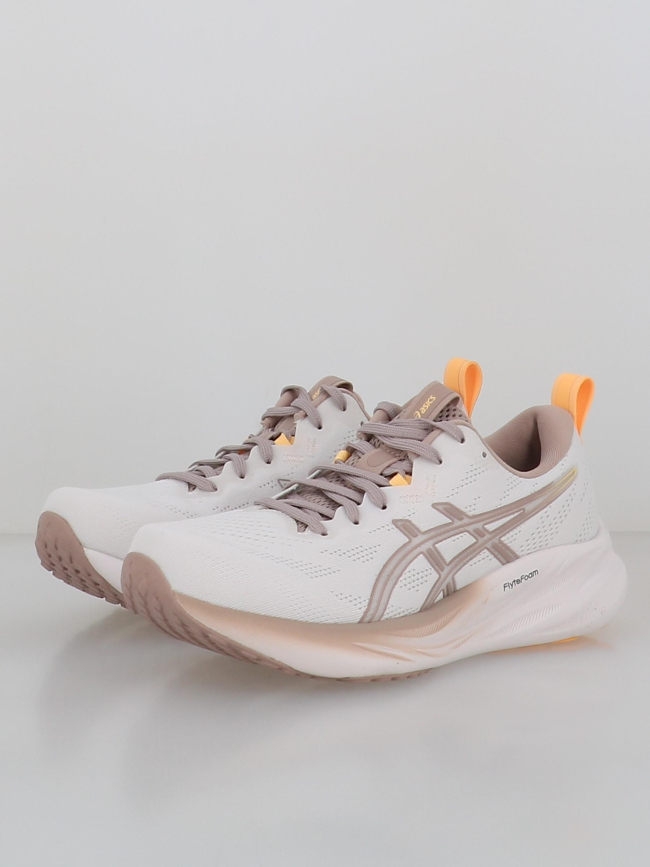 Chaussures de running gel-pulse 16 blanc et rose femme - Asics