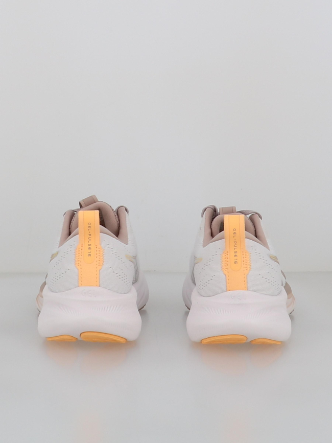 Chaussures de running gel-pulse 16 blanc et rose femme - Asics