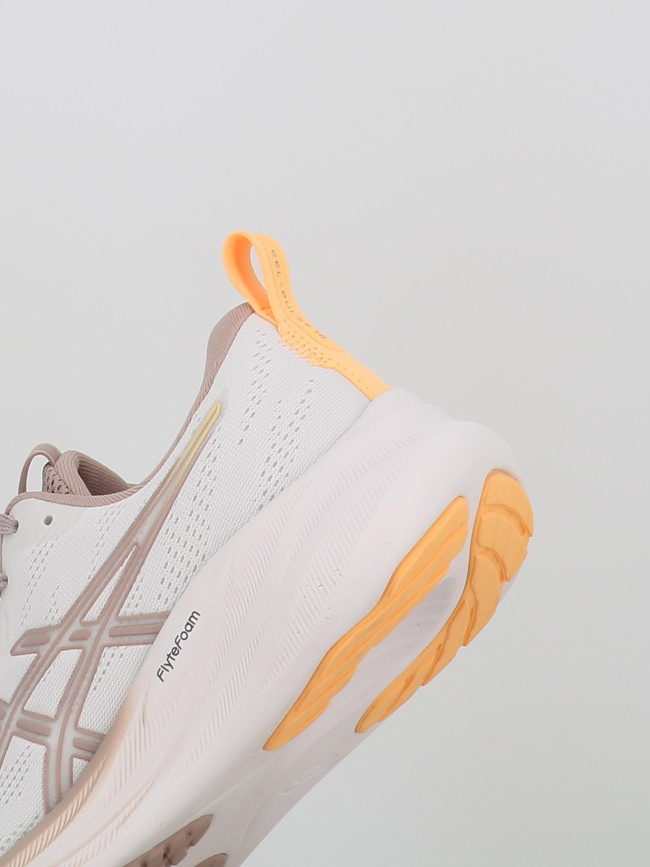 Chaussures de running gel-pulse 16 blanc et rose femme - Asics