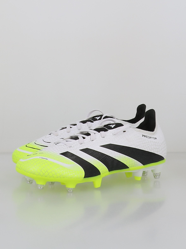 Chaussures de football predator league sg blanc jaune - Adidas