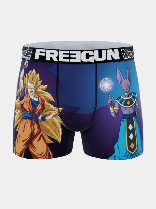 Boxer en microfibre dbs goku ssj3 beerus violet homme - Freegun