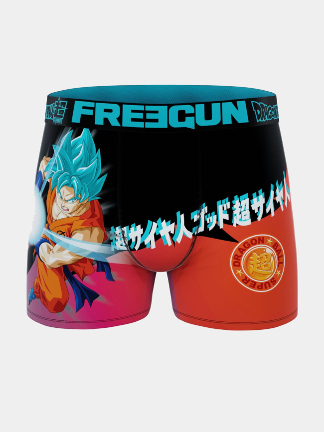 Boxer en microfibre dbs goku ssjb rouge homme - Freegun