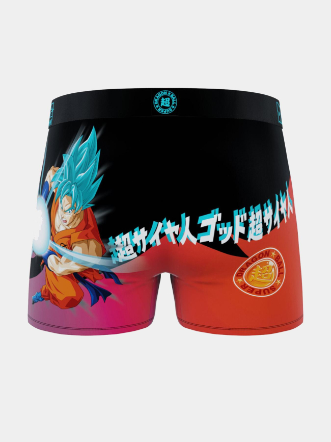 Boxer en microfibre dbs goku ssjb rouge homme - Freegun