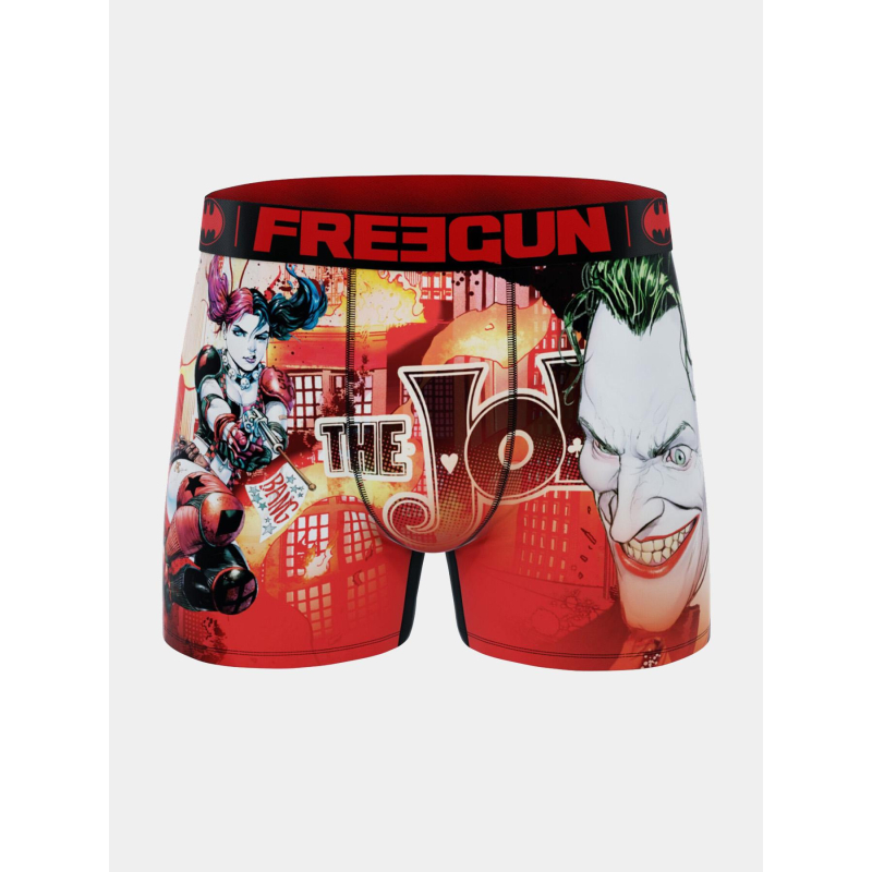 Boxer en microfibre dc joker harley rouge homme - Freegun