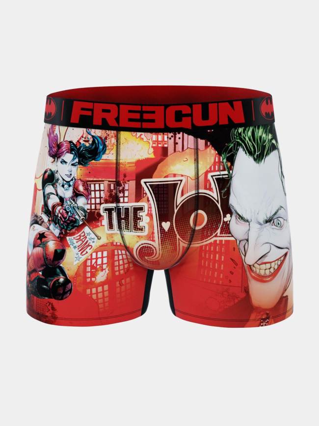 Boxer en microfibre dc joker harley rouge homme - Freegun