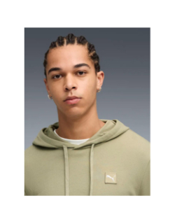 Sweat à capuche ess elevated kaki homme - Puma