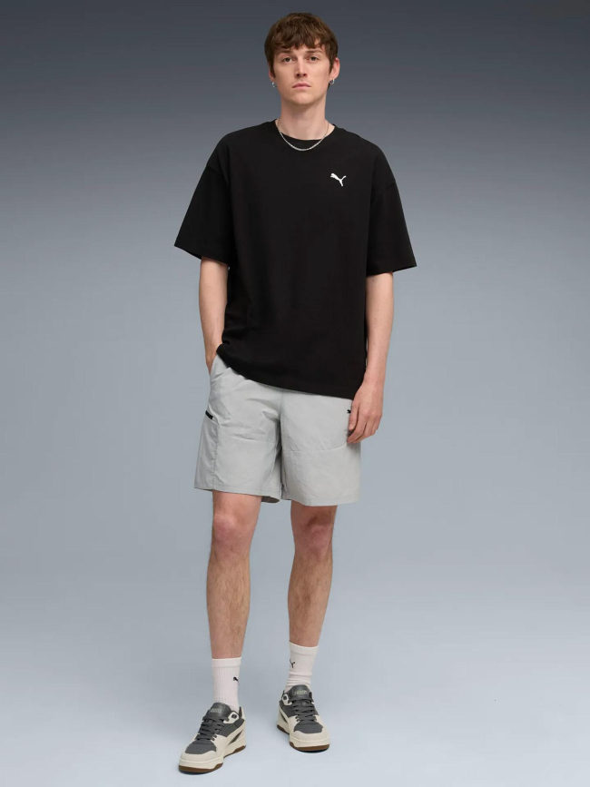 Short de sport pumatech gris femme - Puma