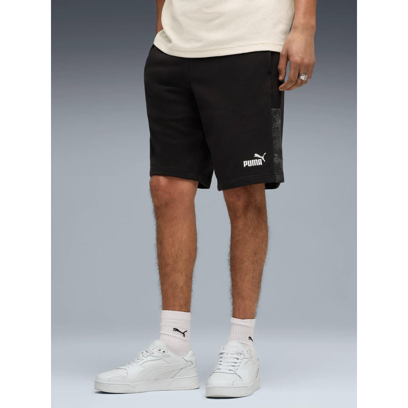 Short ess camo noir homme - Puma