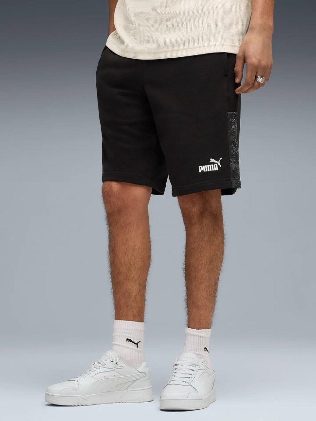 Short ess camo noir homme - Puma