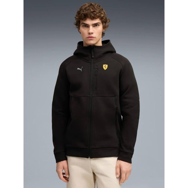 Sweat à capuche zippé pumatech ferrari noir homme - Puma