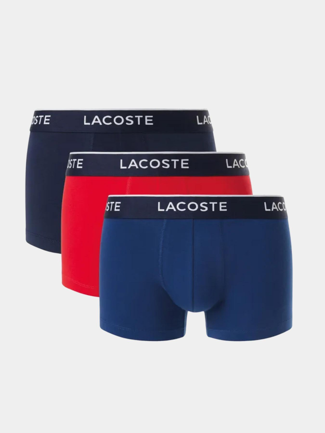 Pack de 3 boxers stretch en coton multicolore homme - Lacoste