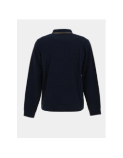Polo à manches longues basick bleu marine homme - Sun Valley