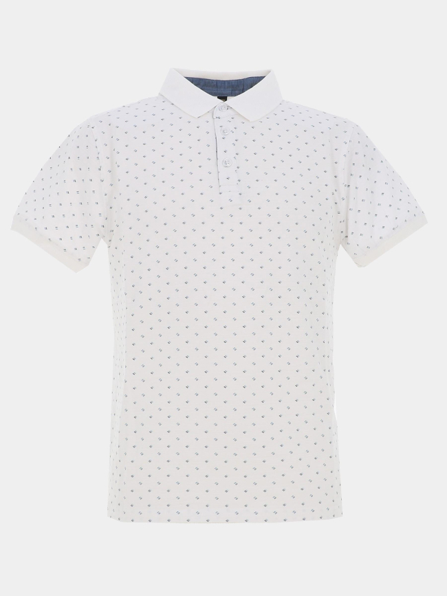 Polo à manches courtes bicest blanc homme - Sun Valley