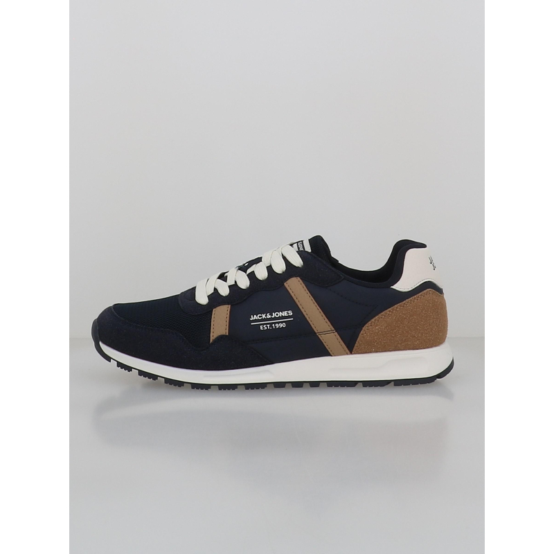 Baskets harrow mesh bleu marine marron homme - Jack & Jones
