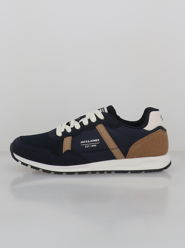 Baskets harrow mesh bleu marine marron homme - Jack & Jones