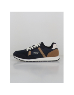 Baskets harrow mesh bleu marine marron homme - Jack & Jones