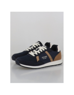 Baskets harrow mesh bleu marine marron homme - Jack & Jones