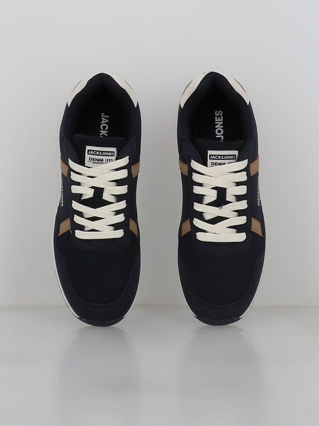 Baskets harrow mesh bleu marine marron homme - Jack & Jones