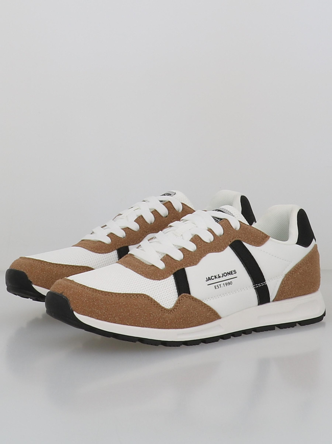 Baskets harrow mesh blanc marron homme - Jack & Jones