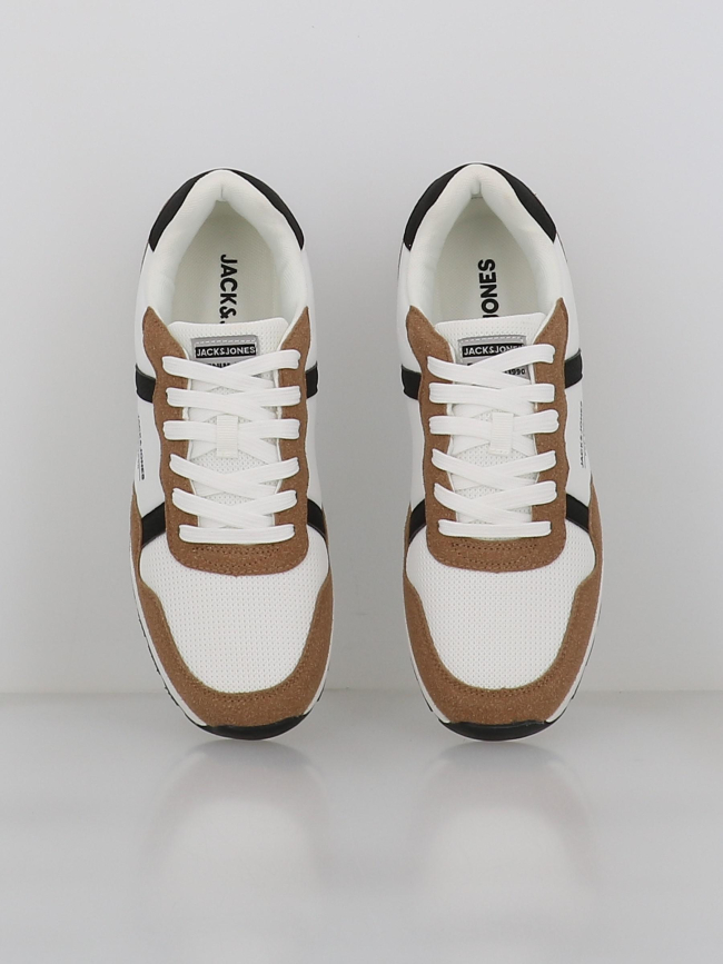 Baskets harrow mesh blanc marron homme - Jack & Jones